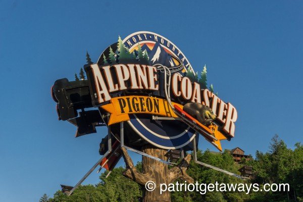Alpine coaster near Sky View, A 4 bedroom cabin rental in Pigeon Forge